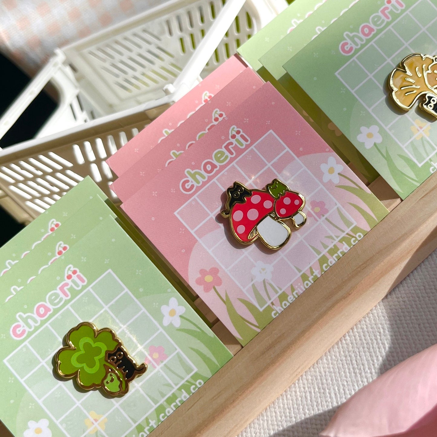 clover enamel pin