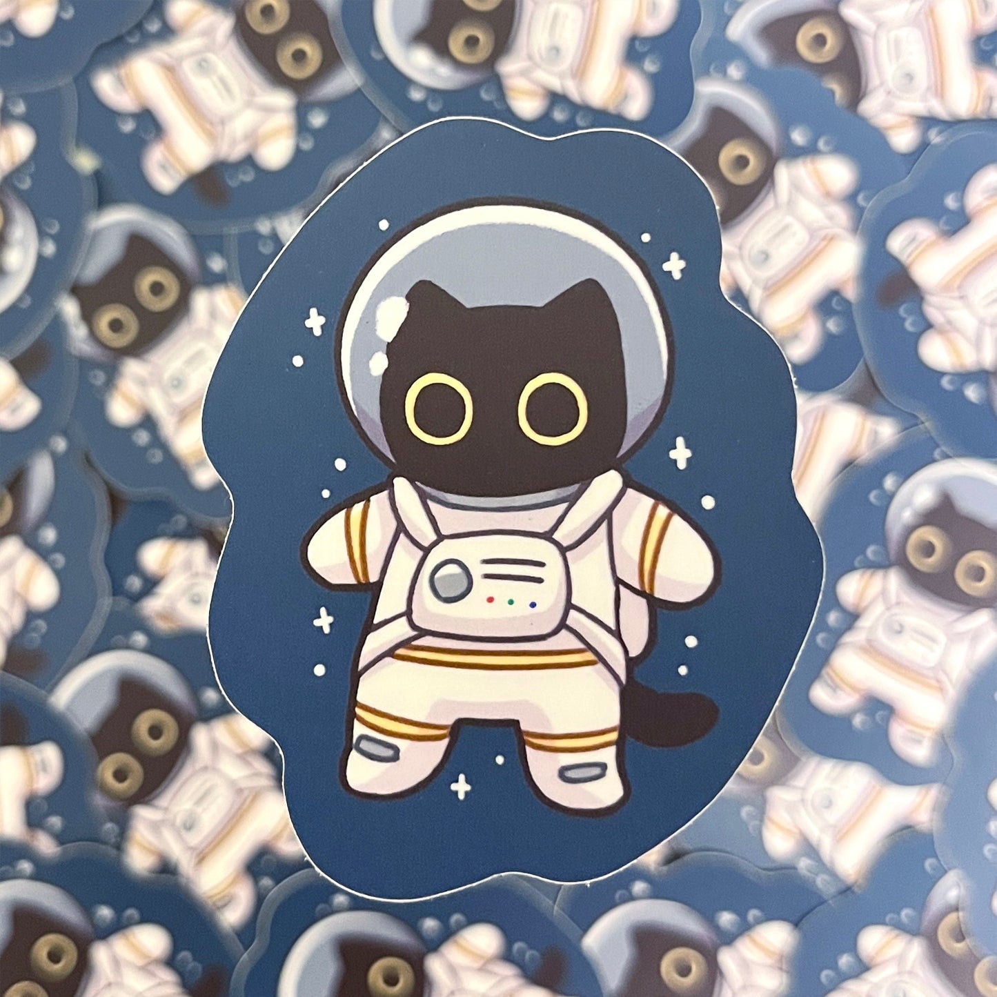 astronaut cat sticker