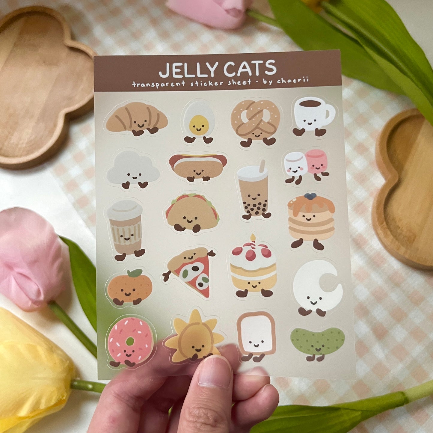 jellycat clear sticker sheet