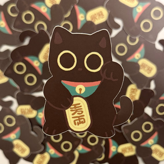 lucky cat sticker
