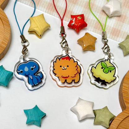 pokemon starter phone charms