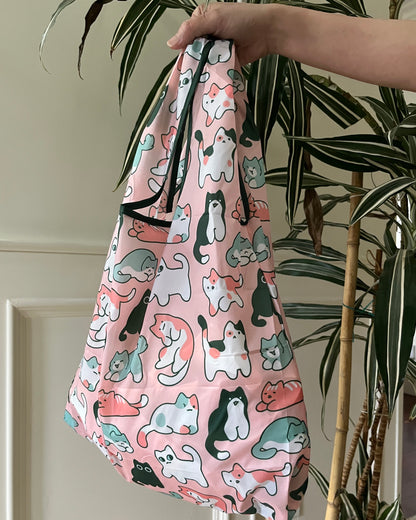 cat pattern eco bag