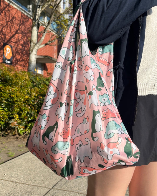 cat pattern eco bag