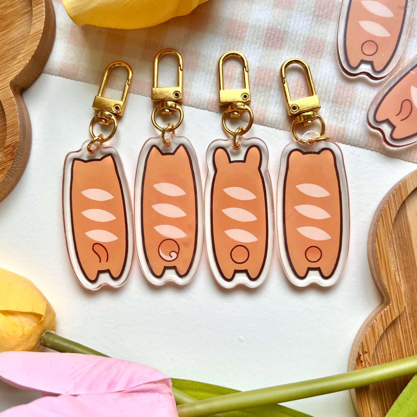 baguette keychains