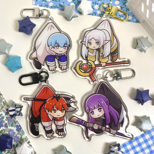 dangly frieren keychains