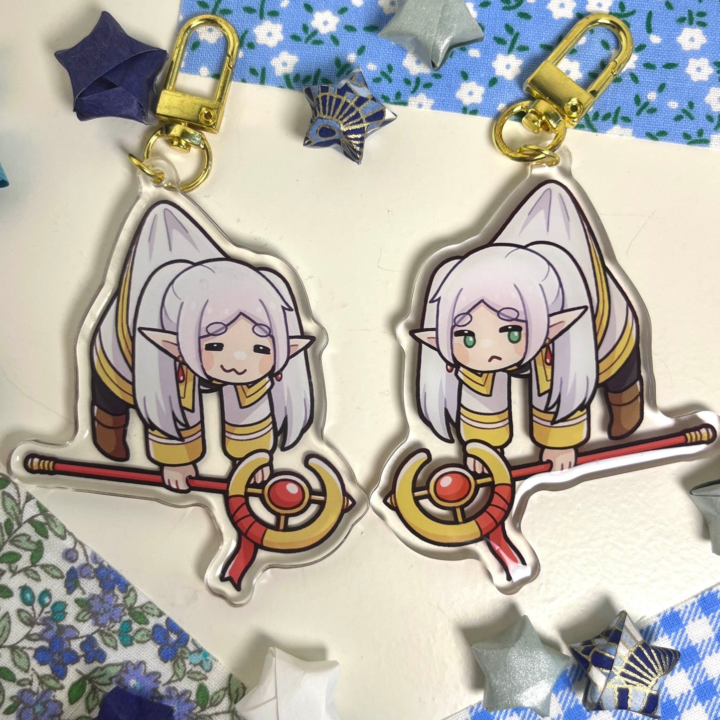 dangly frieren keychains