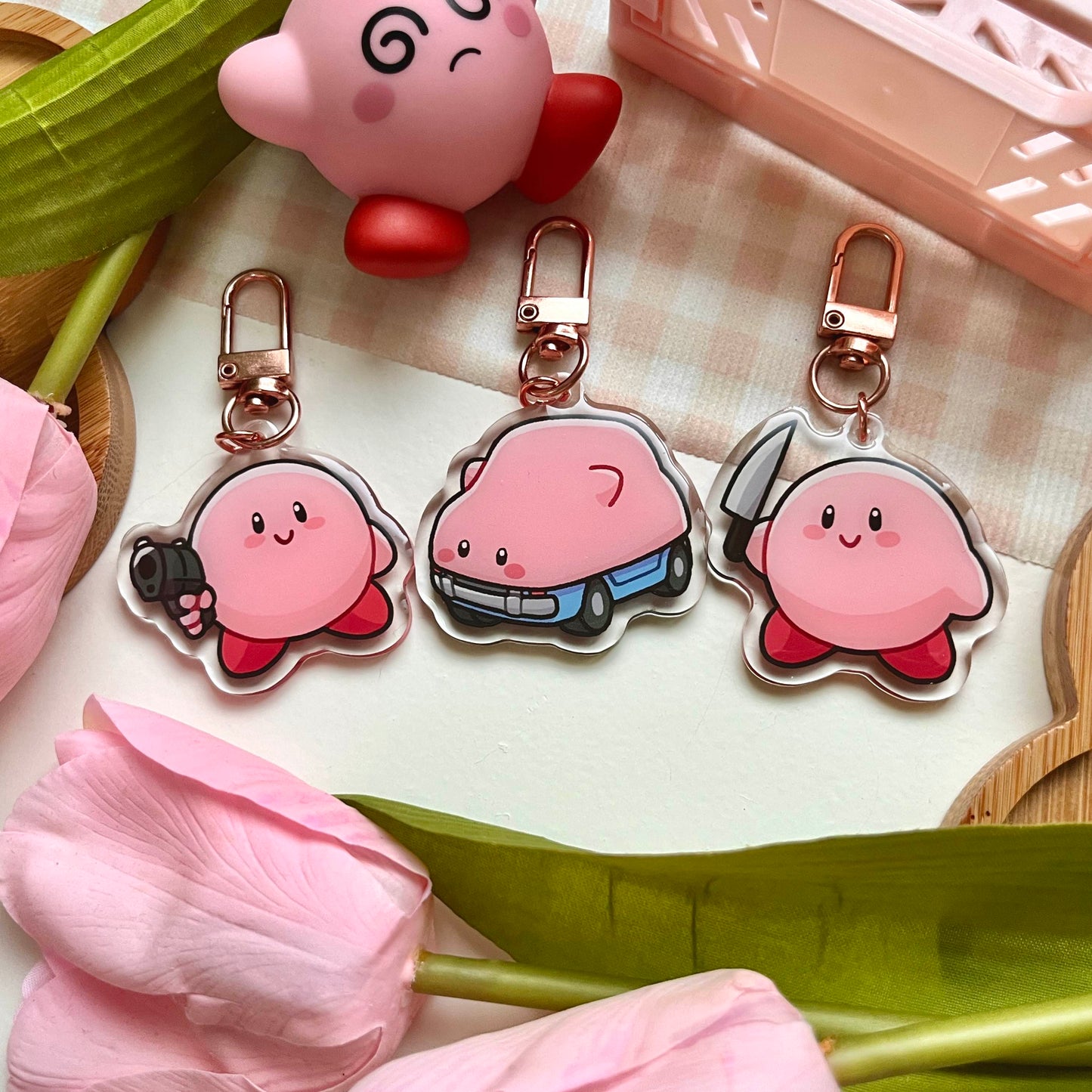 violent kirby keychains