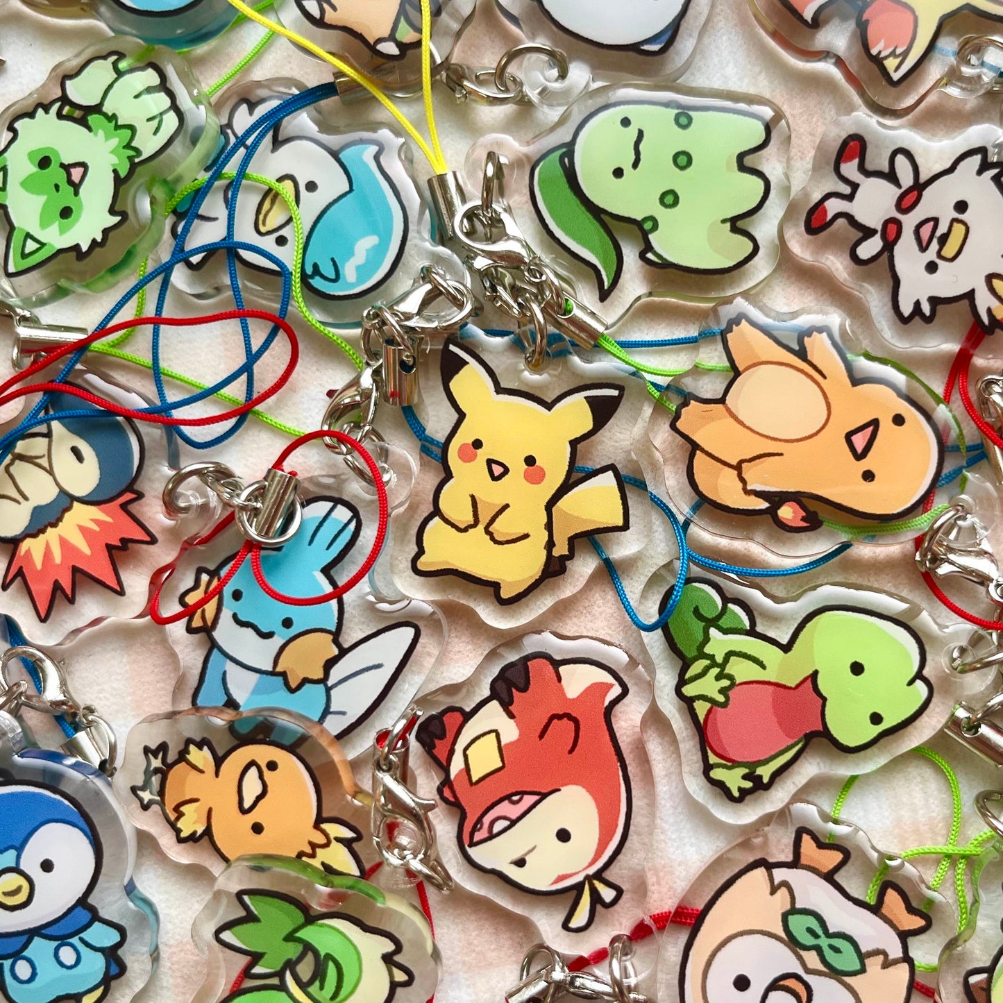 pokemon starter phone charms