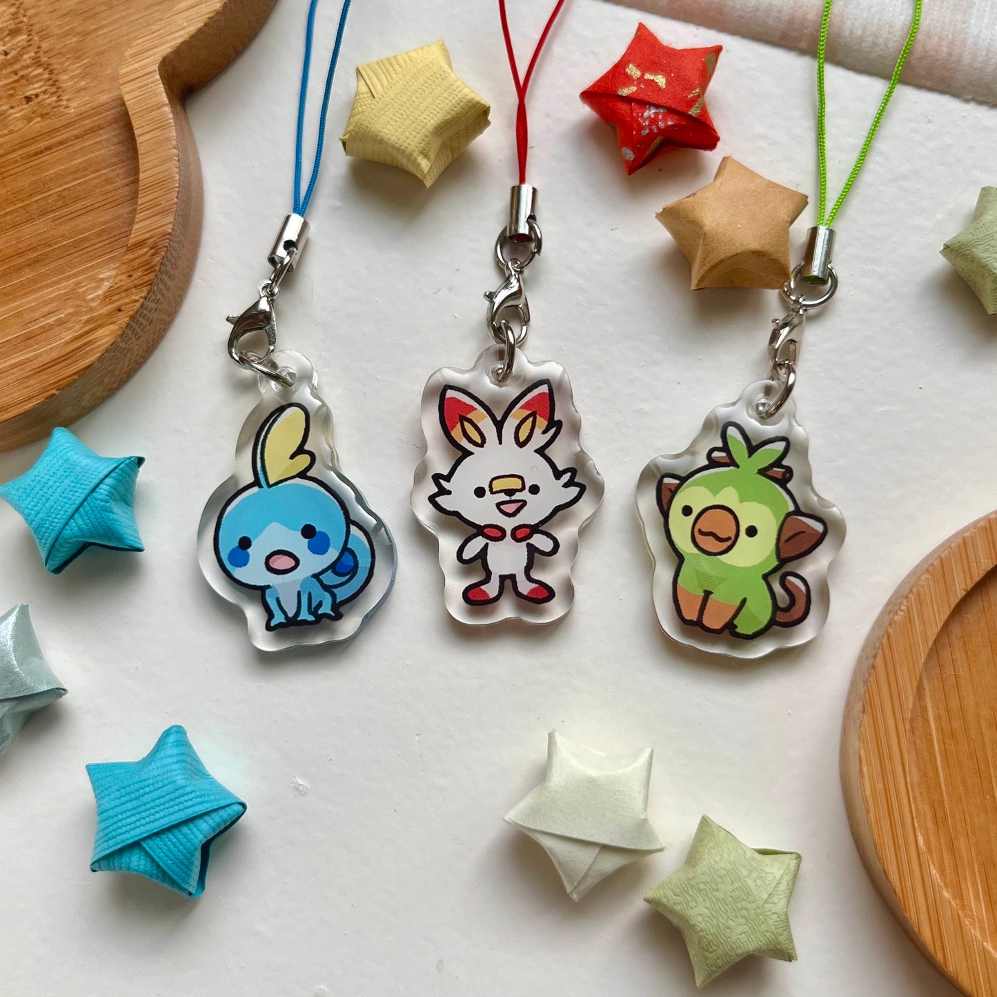 pokemon starter phone charms