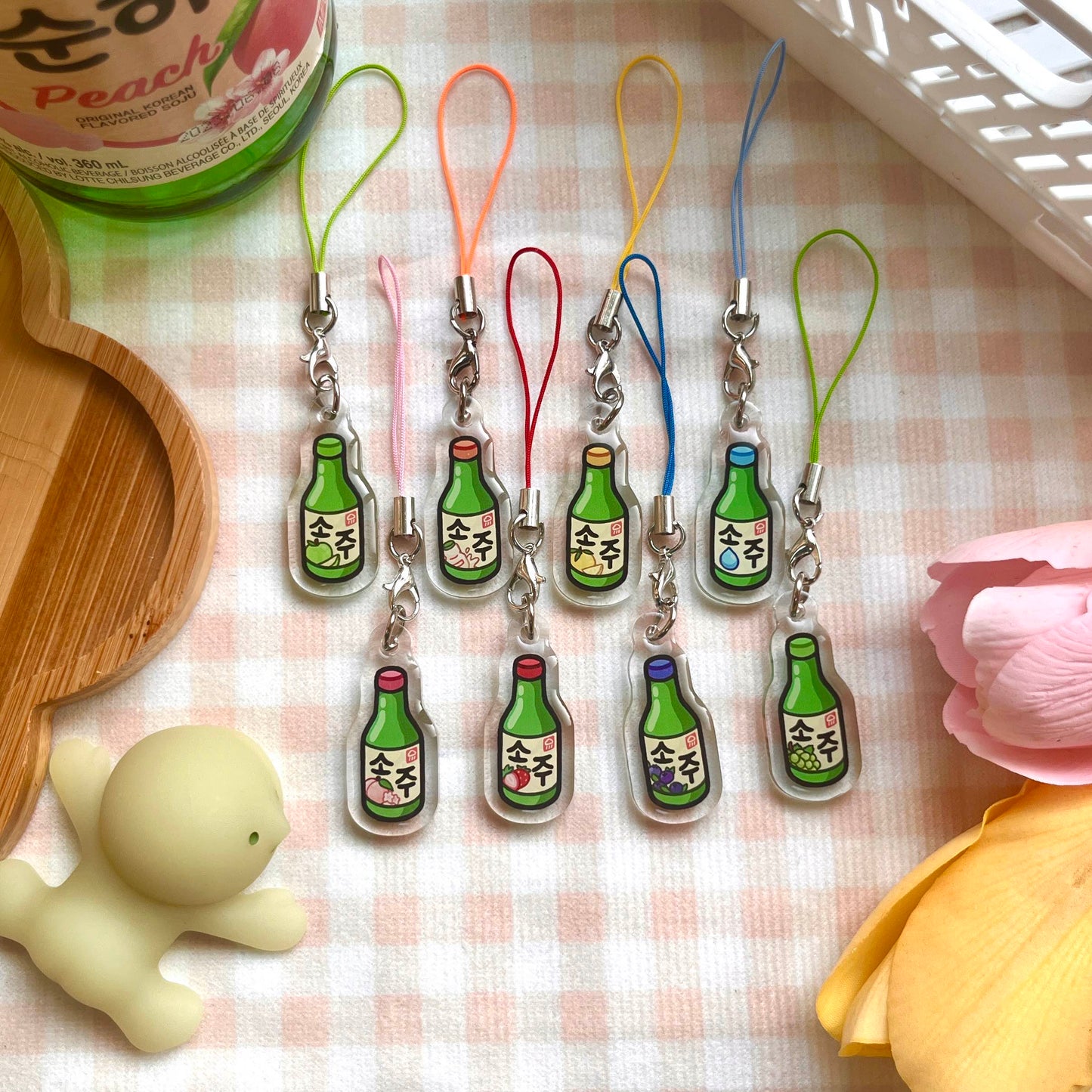 soju phone charms