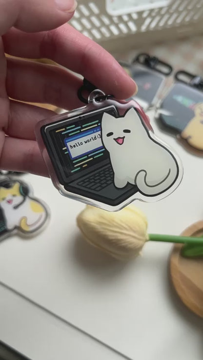 coding pet keychains