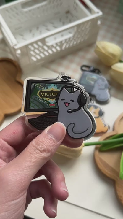 league gamer pet keychains