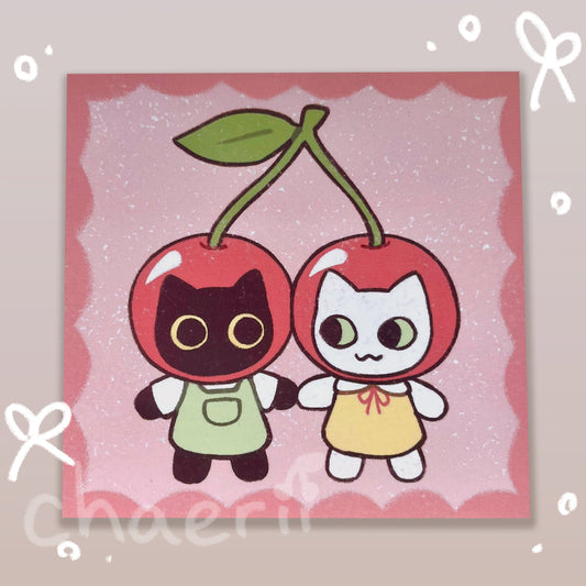 cherry besties print