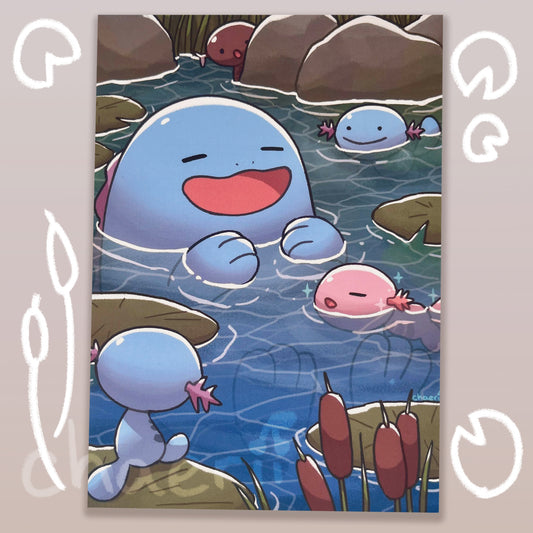 wooper pond print