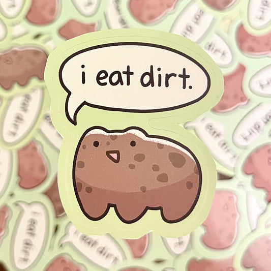 dirt eater sticker
