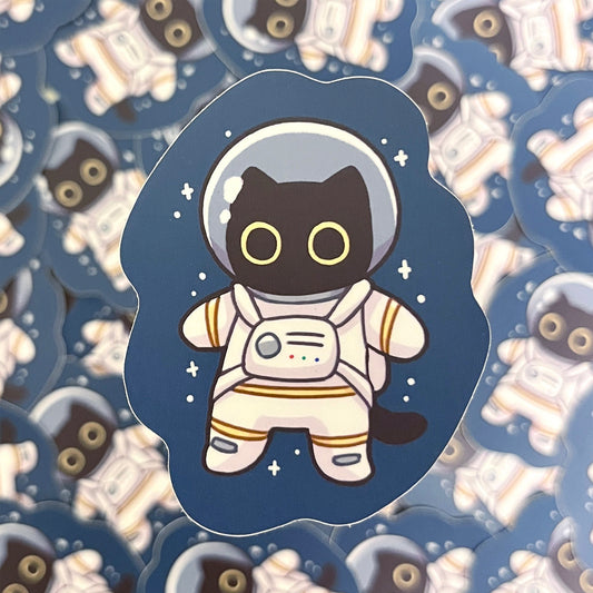 astronaut cat sticker