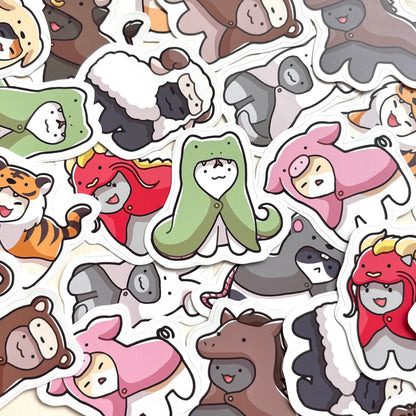 zodiac cat stickers