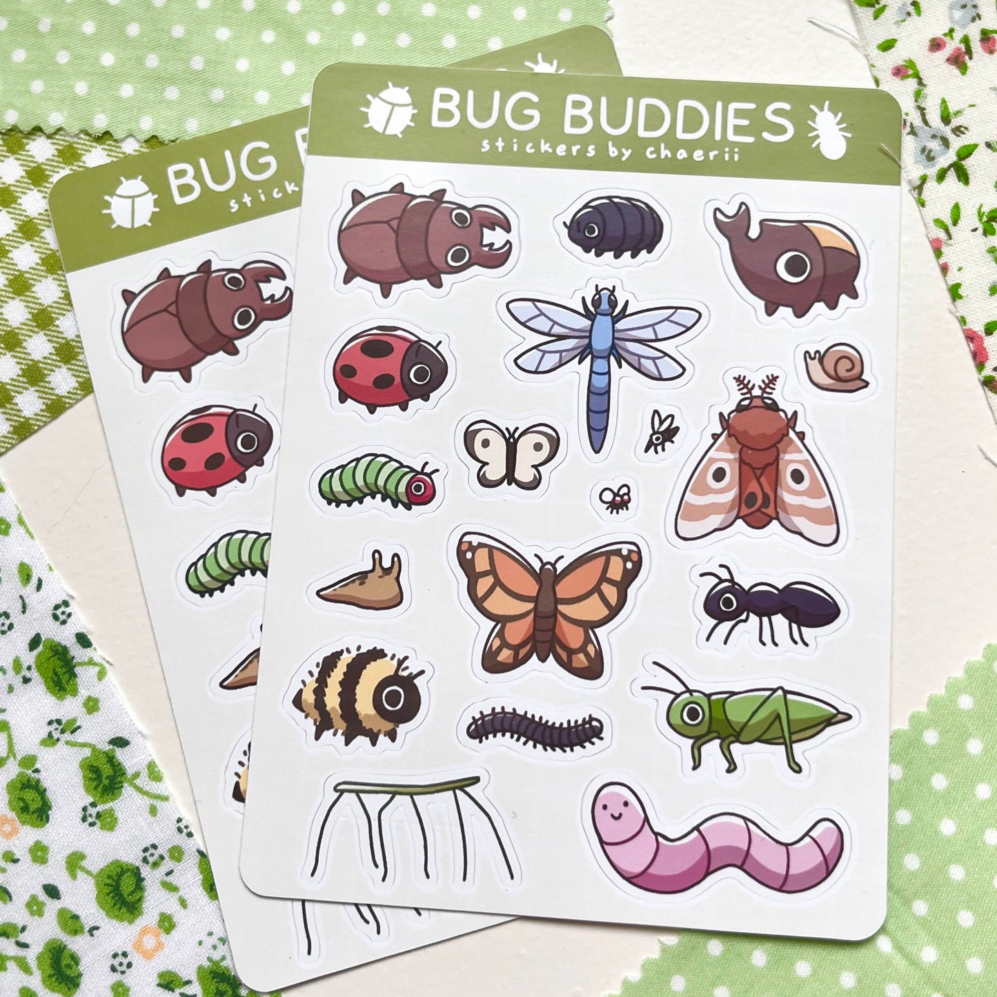 bug buddies sticker sheet