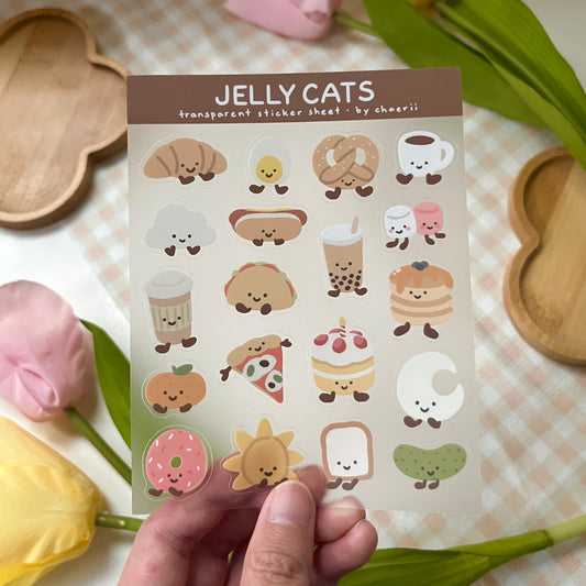 jellycat clear sticker sheet