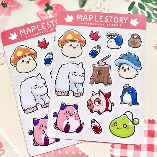 maplestory sticker sheet