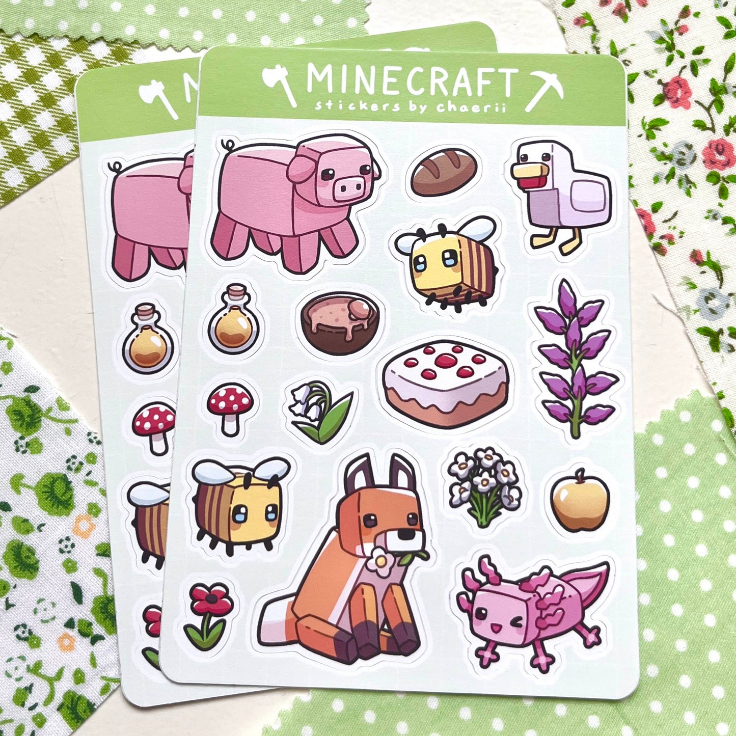 minecraft sticker sheet