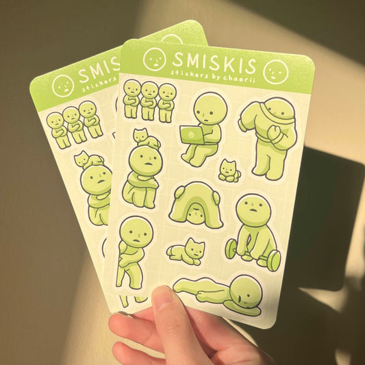 smiski sticker sheet