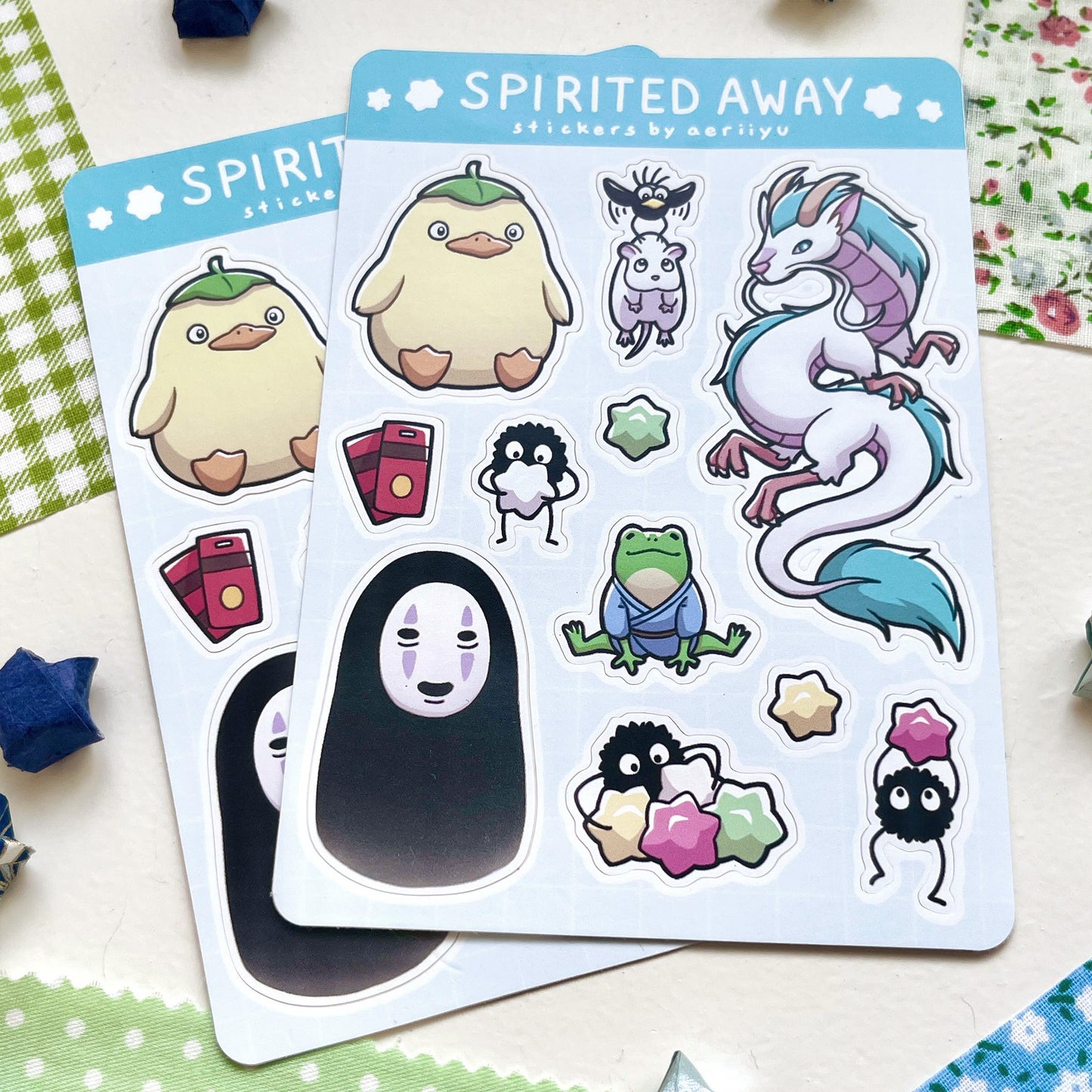 spirited away sticker sheet