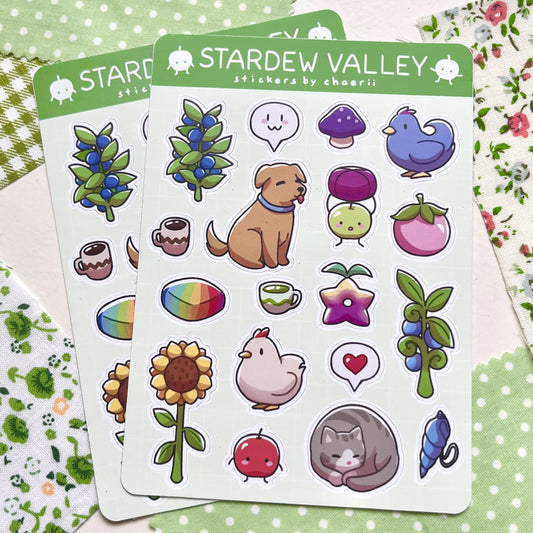 stardew valley sticker sheet