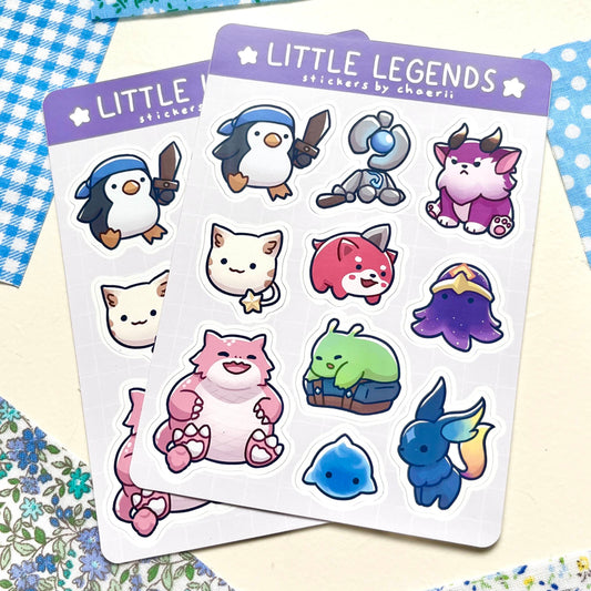 little legends sticker sheet